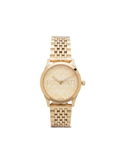 Missoni reloj Iconic de 34mm con movimiento de cuarzo