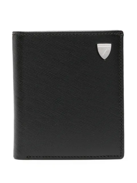 Aspinal Of London logo-plaque leather wallet