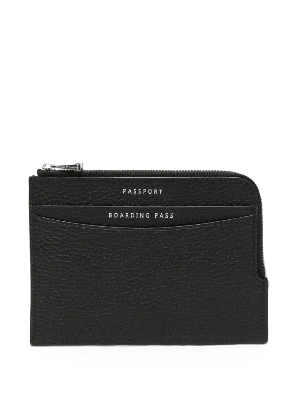 ASPINAL of LONDON トラベル・ウォレット Aspinal Of London トラベルウォレット | ブラック | FARFETCH JP
