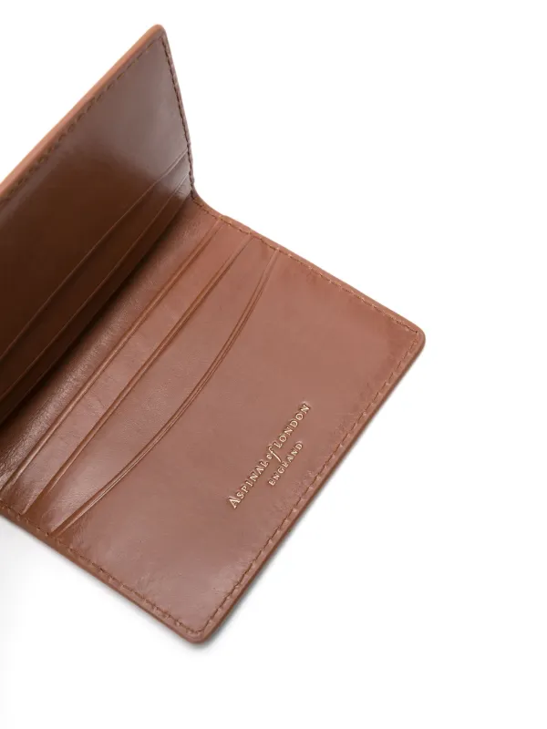 Aspinal Of London Folded Leather Card Holder Brown FARFETCH BH