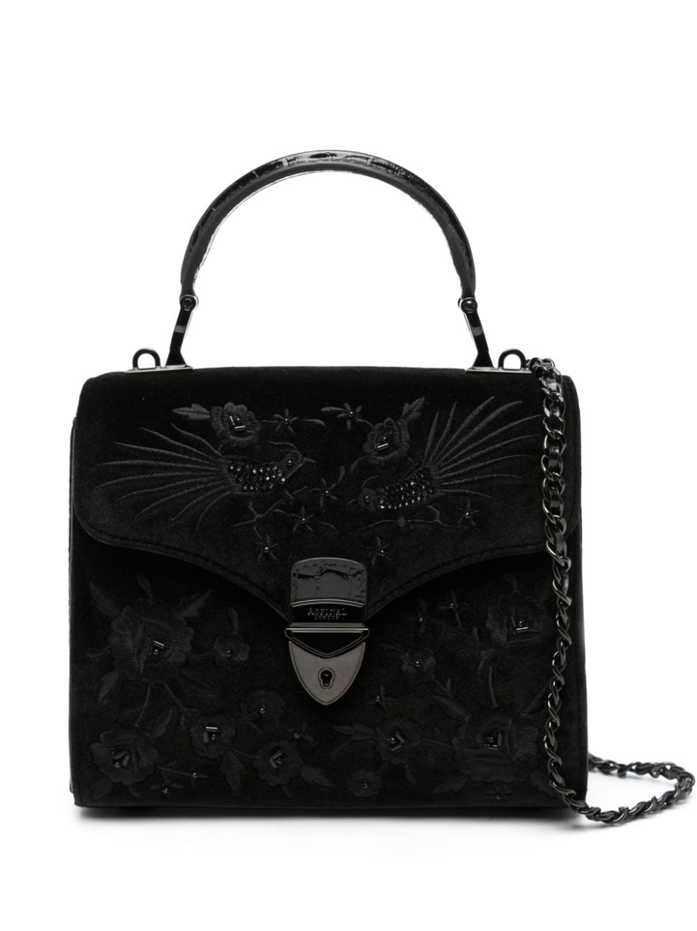 Shop Aspinal Of London Midi Mayfair Crossbody Bag In Black