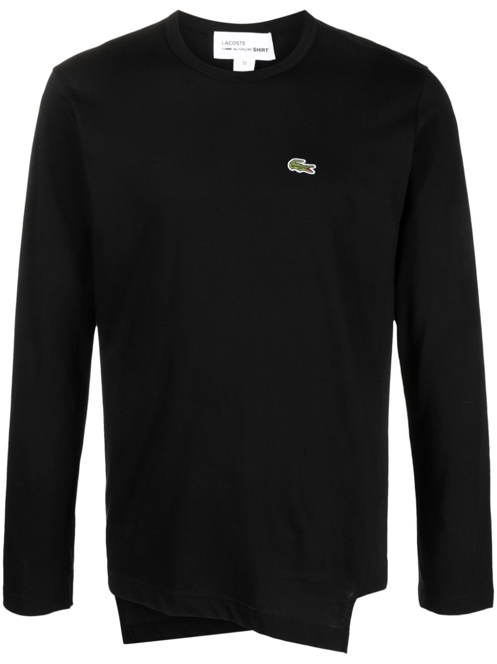 COMME DES GARÇONS SHIRT X LACOSTE ASYMMETRIC LONG-SLEEVE T-SHIRT