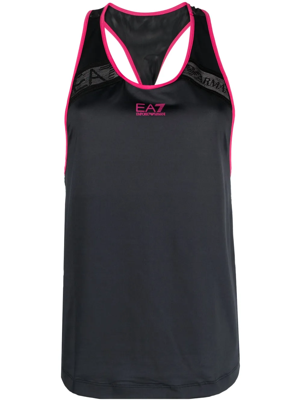 Ea7 Emporio Armani Top met logoprint Zwart