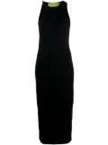 GAUGE81 Altea asymmetric ribbed-knit midi dress - Black