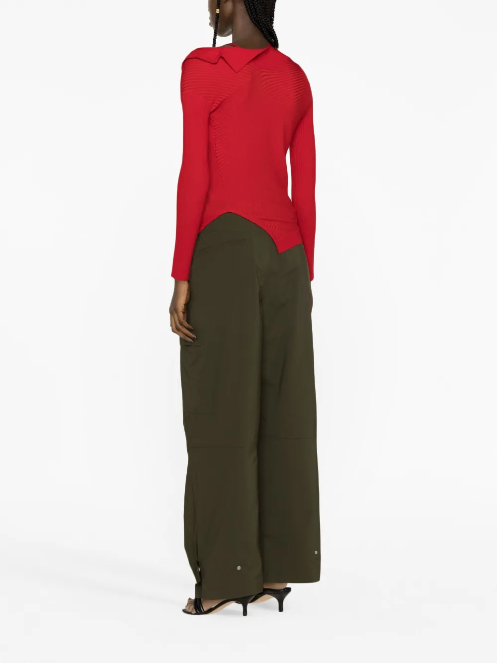 Jacquemus Asymmetrisch vest Rood