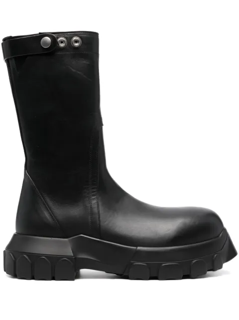 Rick Owens calf-length leather boots