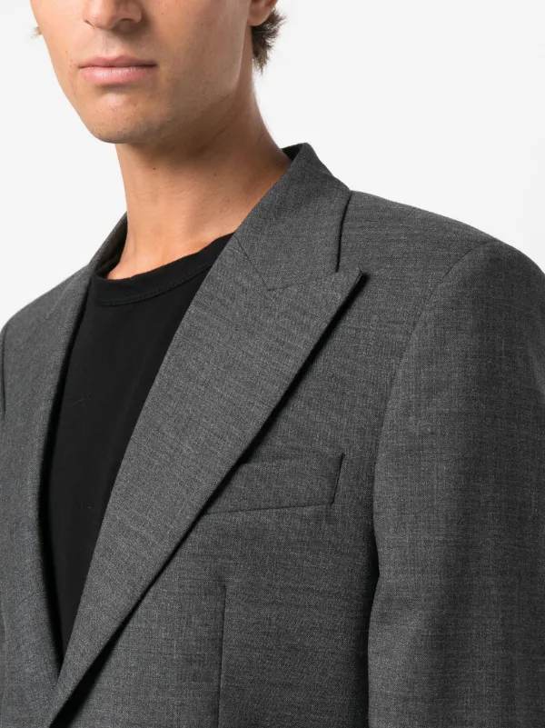 【SCENERITY】Formal wool Blazer Sunflower single-breasted Wool Blazer | Grey | FARFETCH