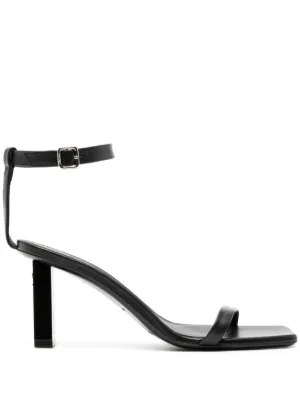 Black 2025 square sandals