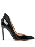 Gianvito Rossi Tuxedo 100mm leather pumps - Black