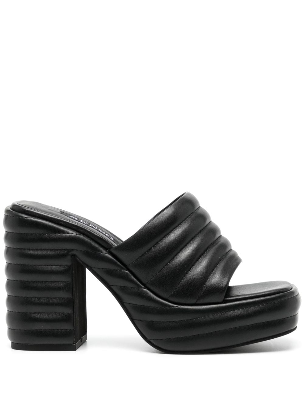 Senso Yvonne 110mm Leather Mules In Black