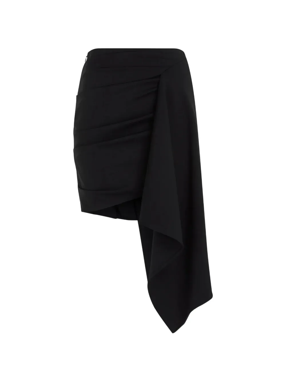 GAUGE81 Asymmetrische mini-rok Zwart