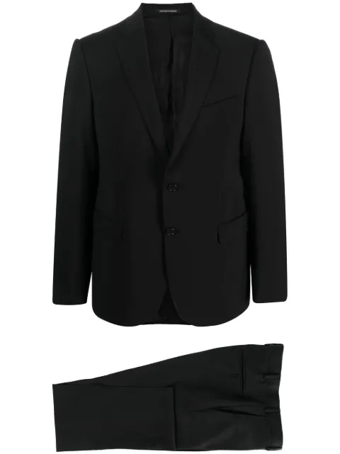 Emporio Armani single-breasted virgin wool suit