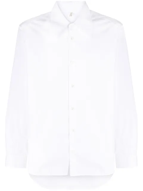 Sunflower Pleace poplin long-sleeved shirt