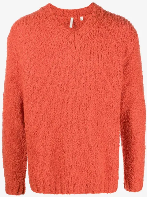 Sunflower Aske fleece-texture jumper