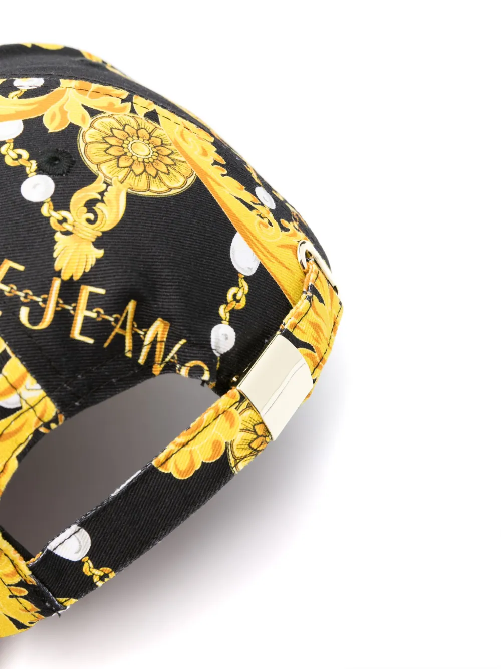 Versace Jeans Couture Barocco-print cotton baseball cap - Zwart