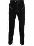 Rick Owens decorative-zip cotton trousers - Black