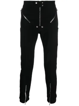 Rick Owens Bauhaus Leather Cargo Pants | Black | FARFETCH RO