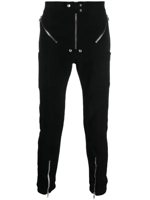 Rick Owens pantalones con cierre decorativo