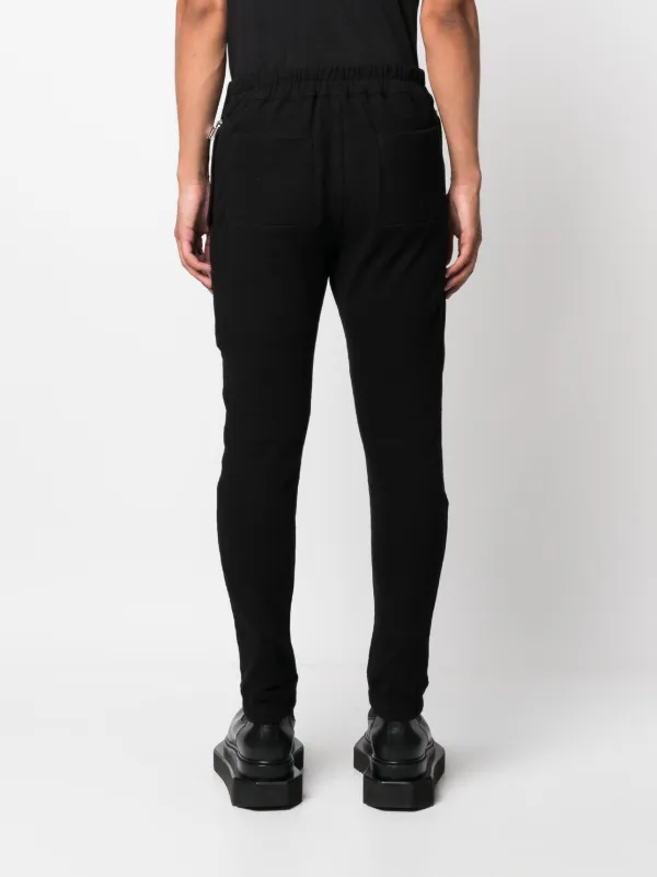 Rick Owens decorative-zip Cotton Trousers | Black | FARFETCH