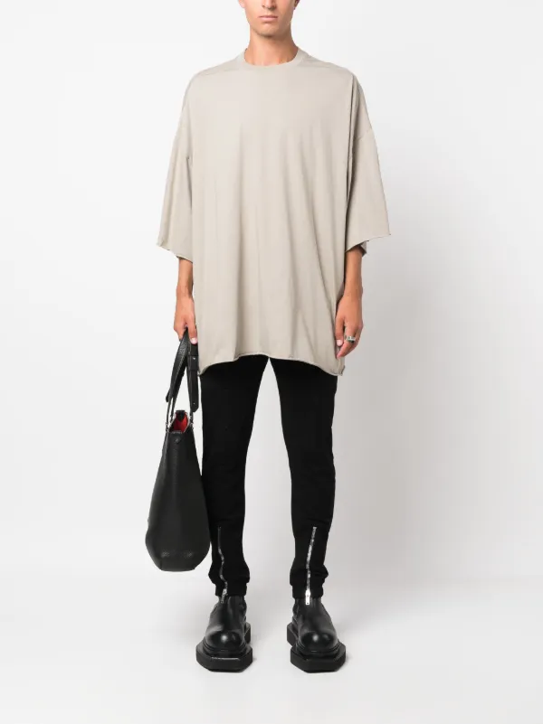 Rick Owens decorative-zip Cotton Trousers | Black | FARFETCH