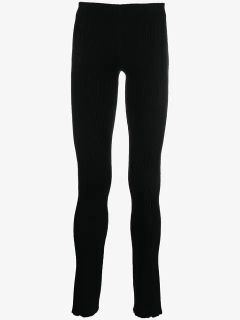 BARROW low-rise ribbed-knit skinny trousers