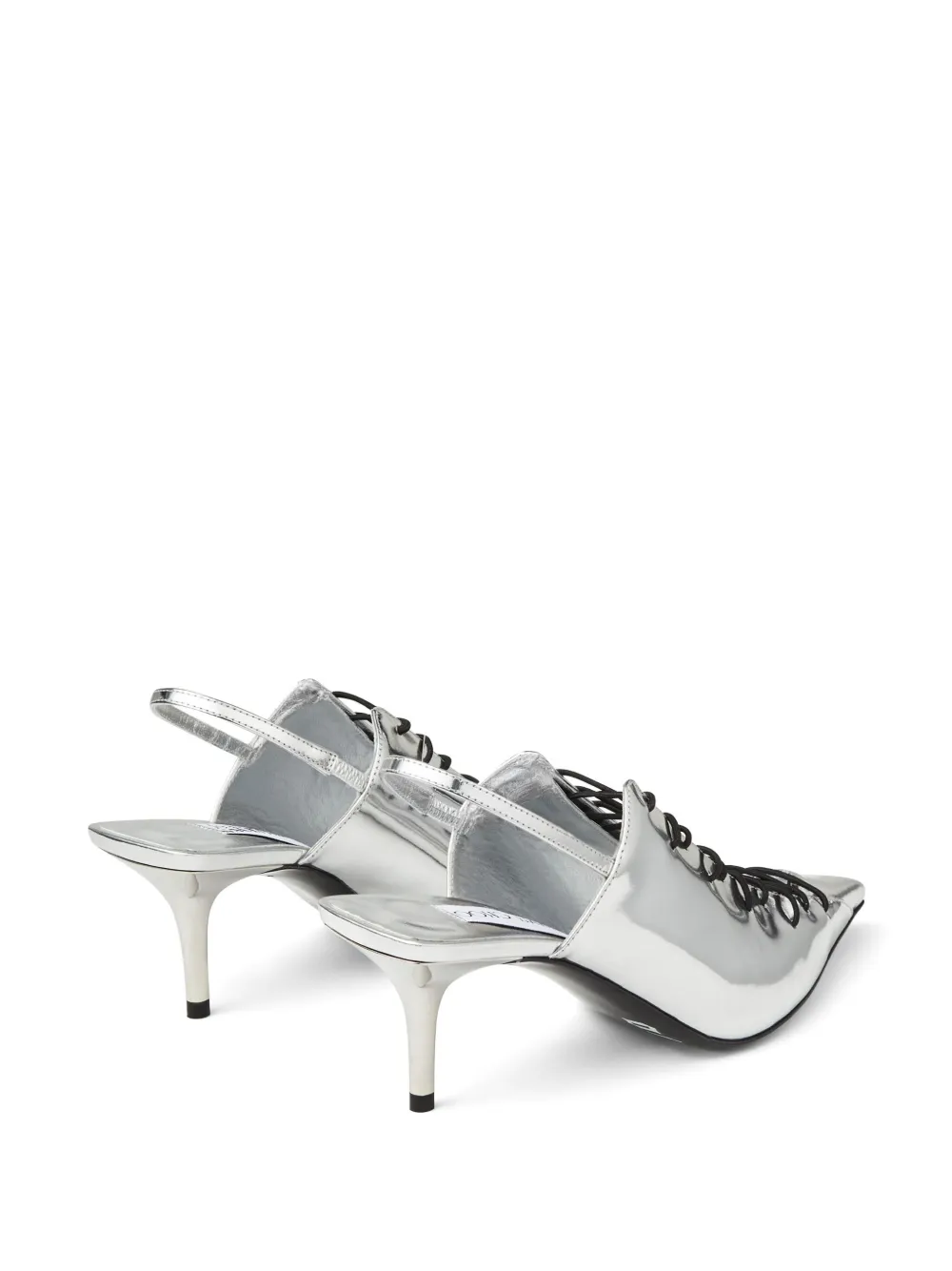 Metallic on sale slingback shoes