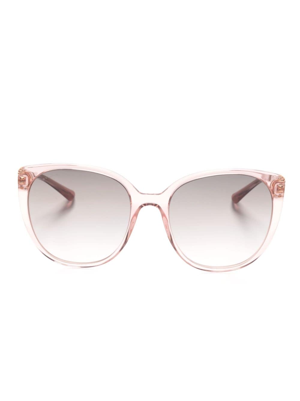 transparent-frame cat-eye sunglasses