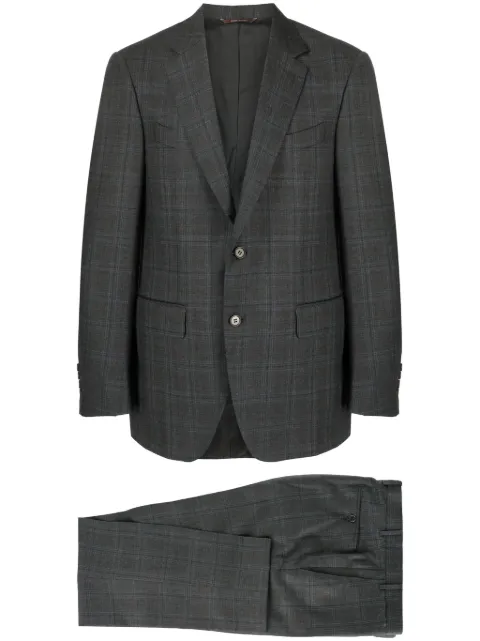 Canali traje con motivo de cuadros