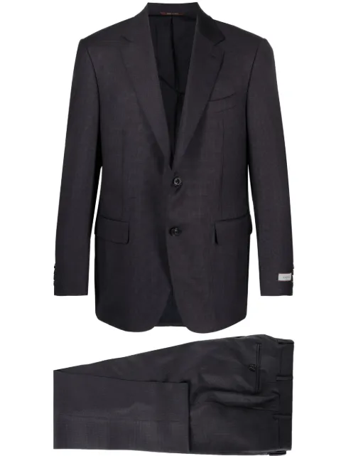 Canali logo-patch suit