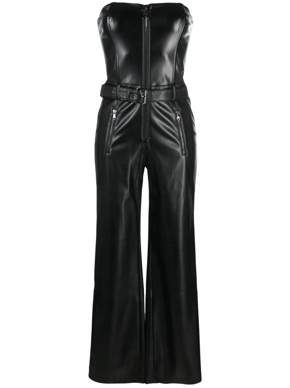 Patrizia Pepe Strapless jumpsuit Zwart