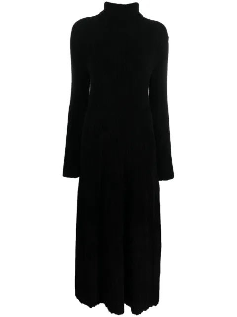 Antonino Valenti roll-neck velvet flared midi dress