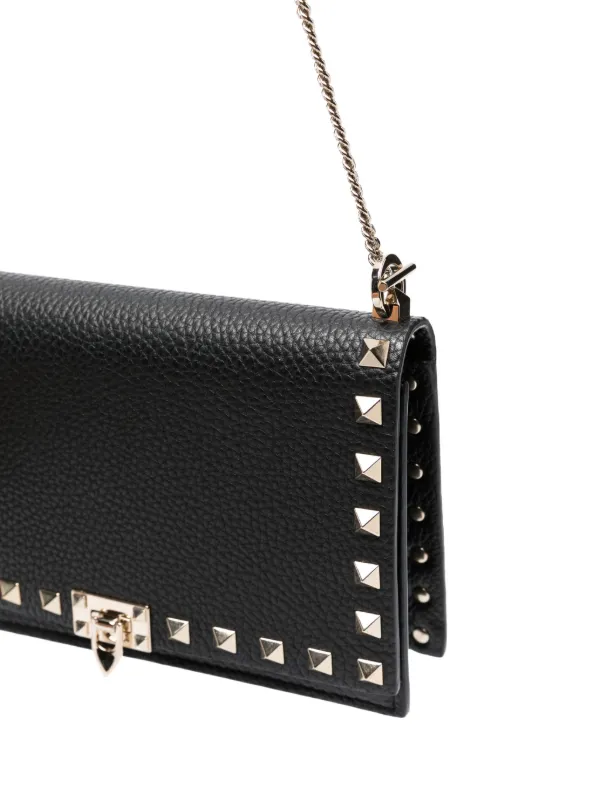 ショルダーバッグ・ポシェット VALENTINO GARAVANI Rockstud Valentino Garavani leather cross Valentino Garavani Rockstud Leather Crossbody Bag | Black