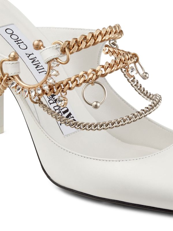 Jimmy choo deals white mules