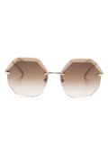 Bvlgari frameless geometric sunglasses - Pink