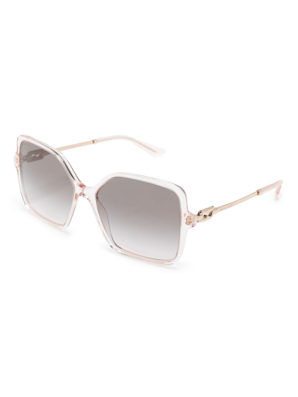 Bvlgari transparent butterfly-frame sunglasses - Roze