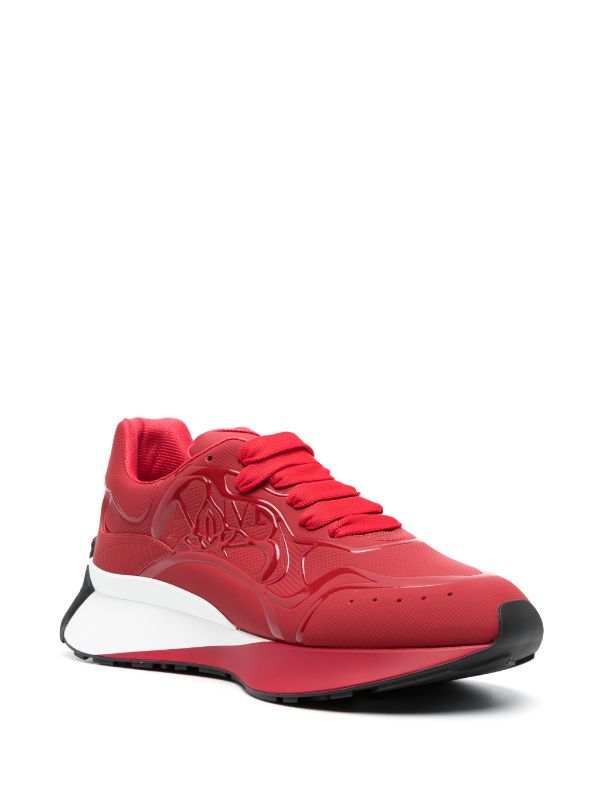 Alexander McQueen Pink And Red Runner Sneakers