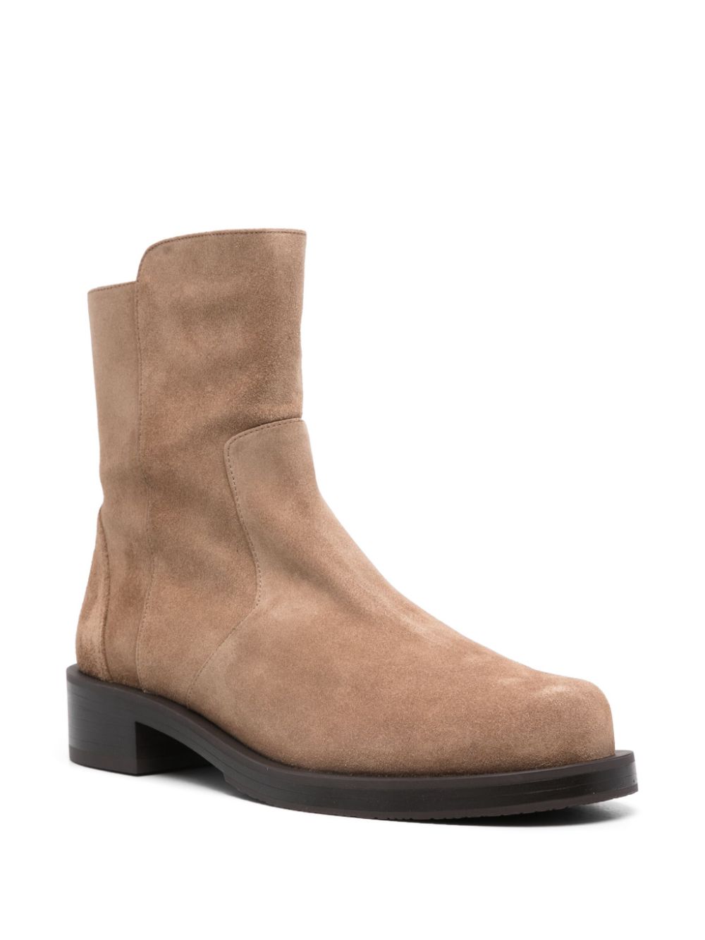 Stuart Weitzman 5050 40mm suede ankle boots - Bruin