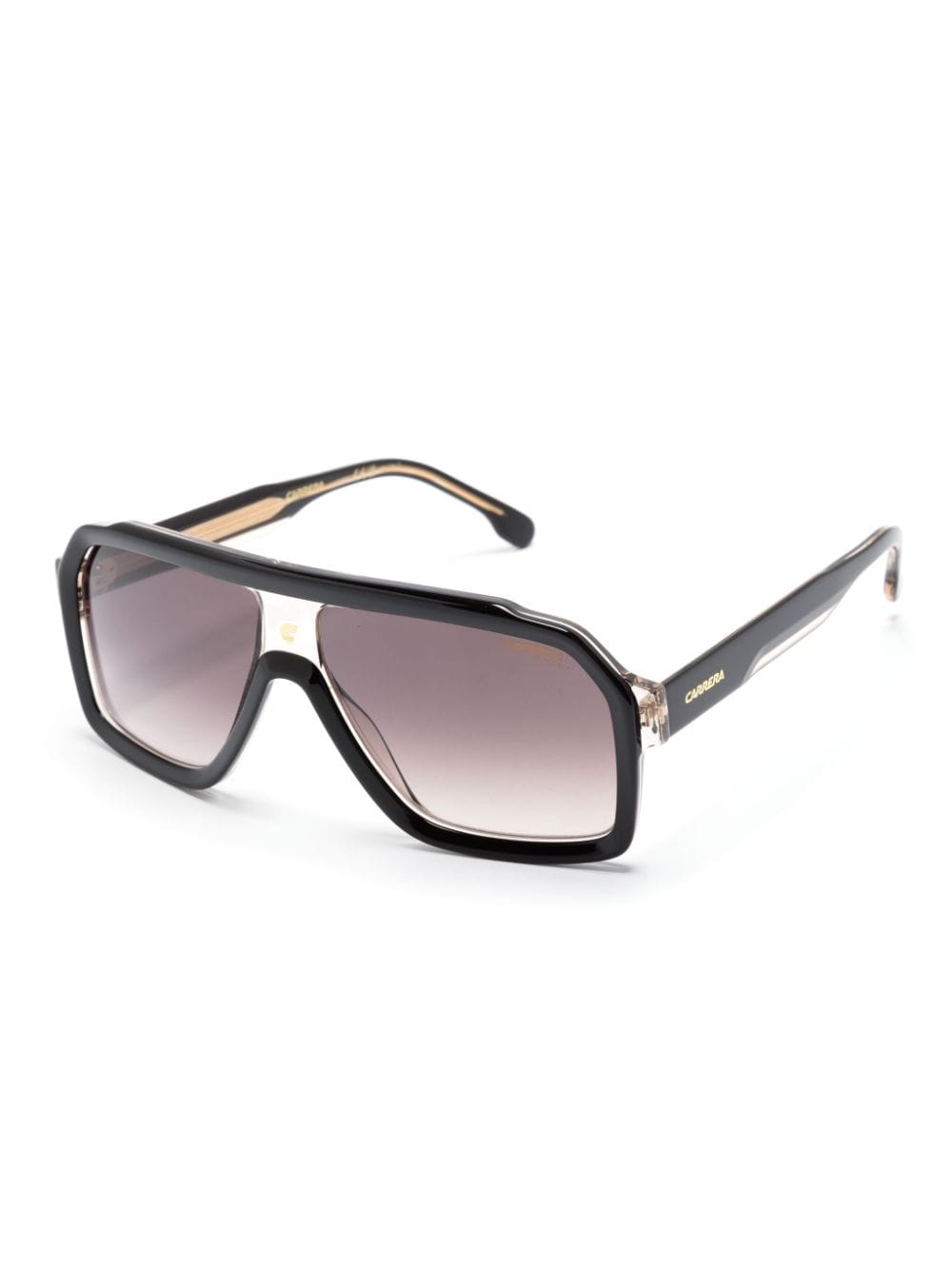 Shop Carrera Oversized Pilot-frame Sunglasses In Schwarz