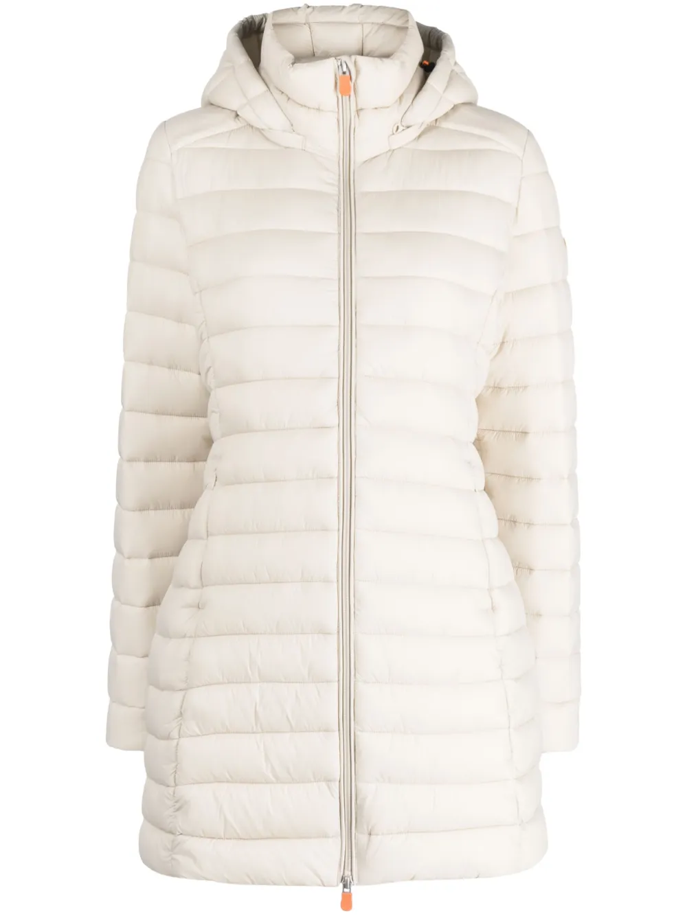 Save The Duck Carl donsjack met capuchon Beige