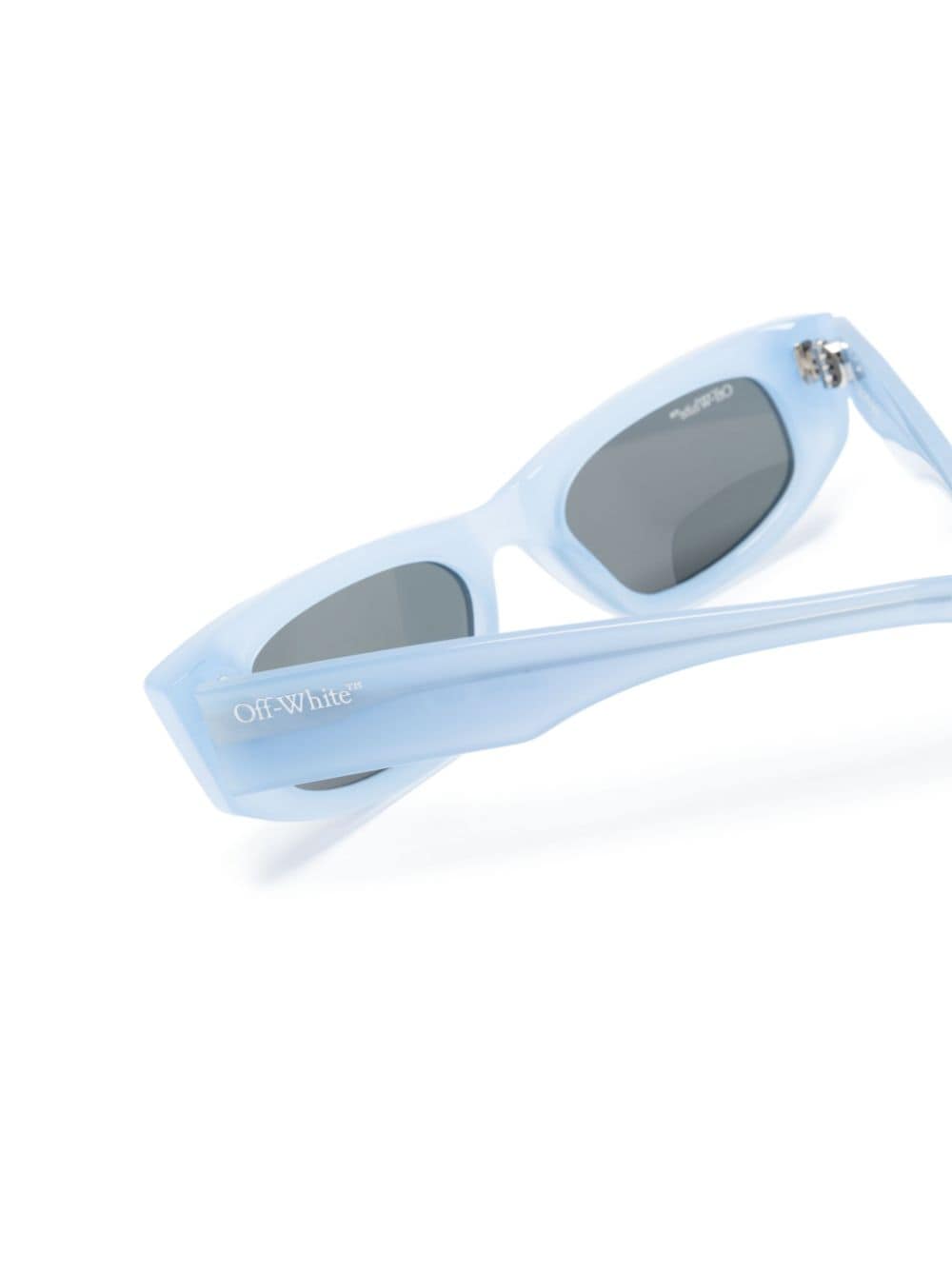 Off-White Matera zonnebril met rechthoekig montuur Blauw
