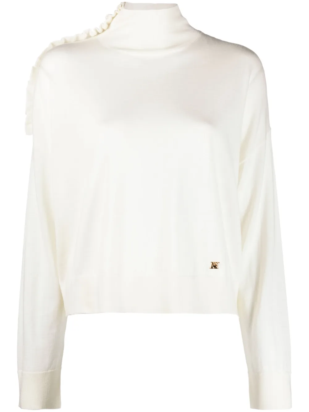 PINKO Trui met hoge hals Wit