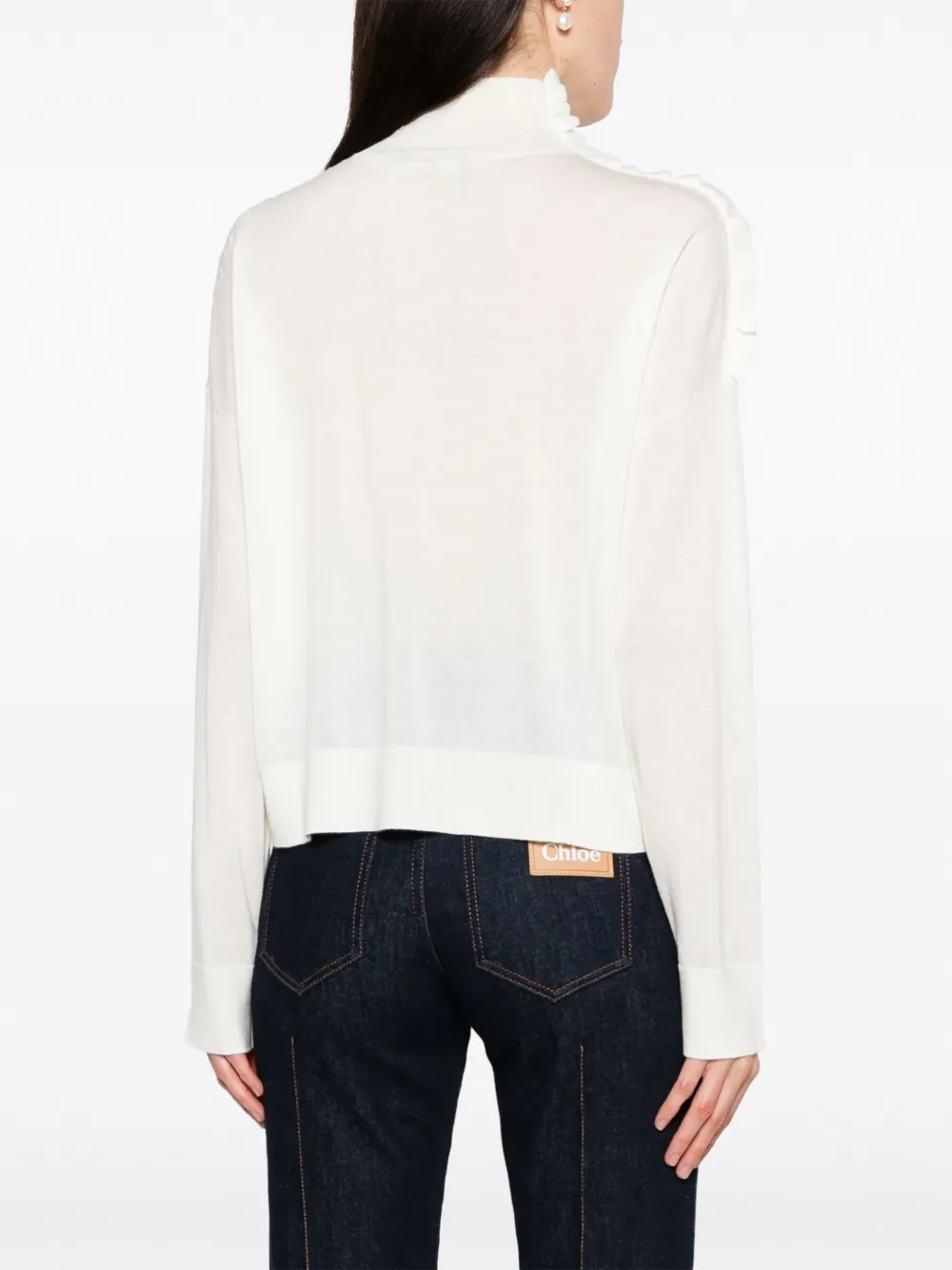 PINKO Trui met hoge hals Wit
