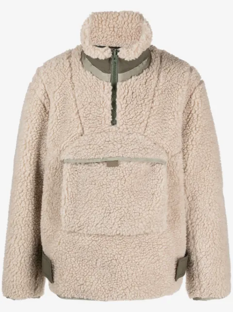sacai sweat à poche zippée