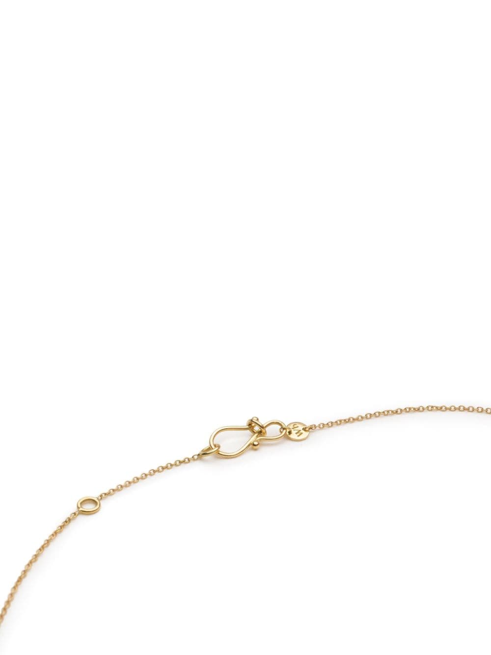 WE BY WHITEBIRD 18KT YELLOW GOLD DANCING DROP SAPPHIRE NECKLACE 