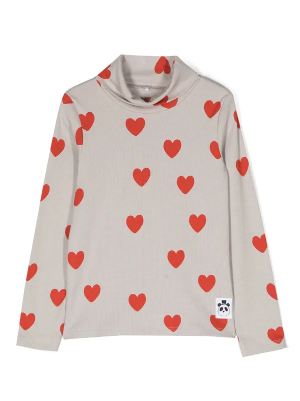 Mini Rodini heart-print organic-cotton Jumper - Farfetch