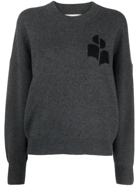 MARANT ÉTOILE Atlee intarsia-knit logo jumper