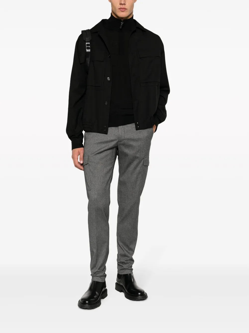 Incotex slim-cut tailored trousers - Grijs
