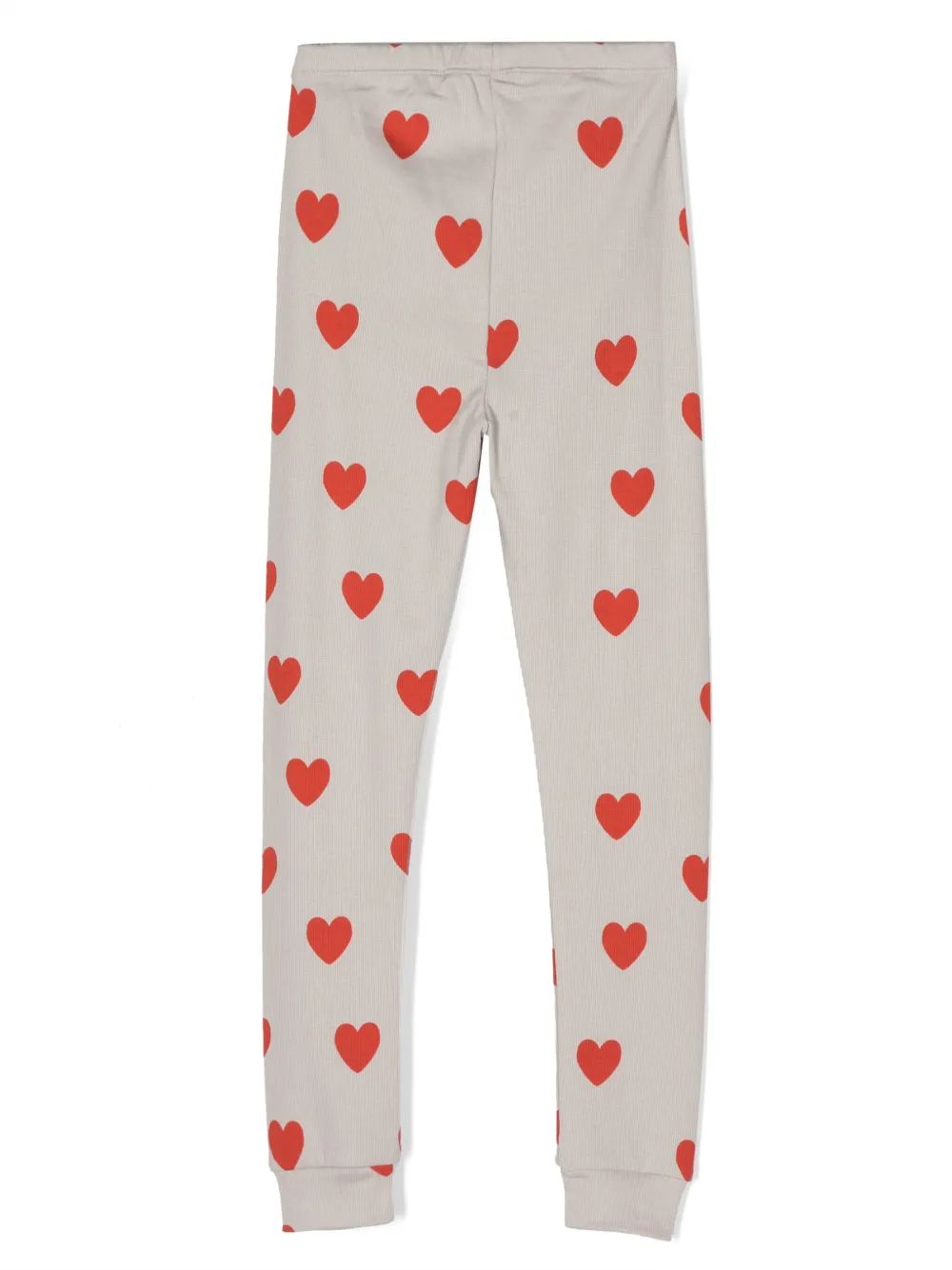Mini Rodini heart-print organic-cotton leggings - Groen