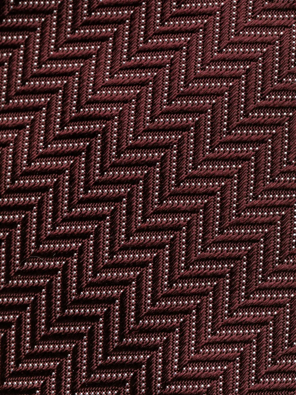 TOM FORD herringbone jacquard silk tie - Rood