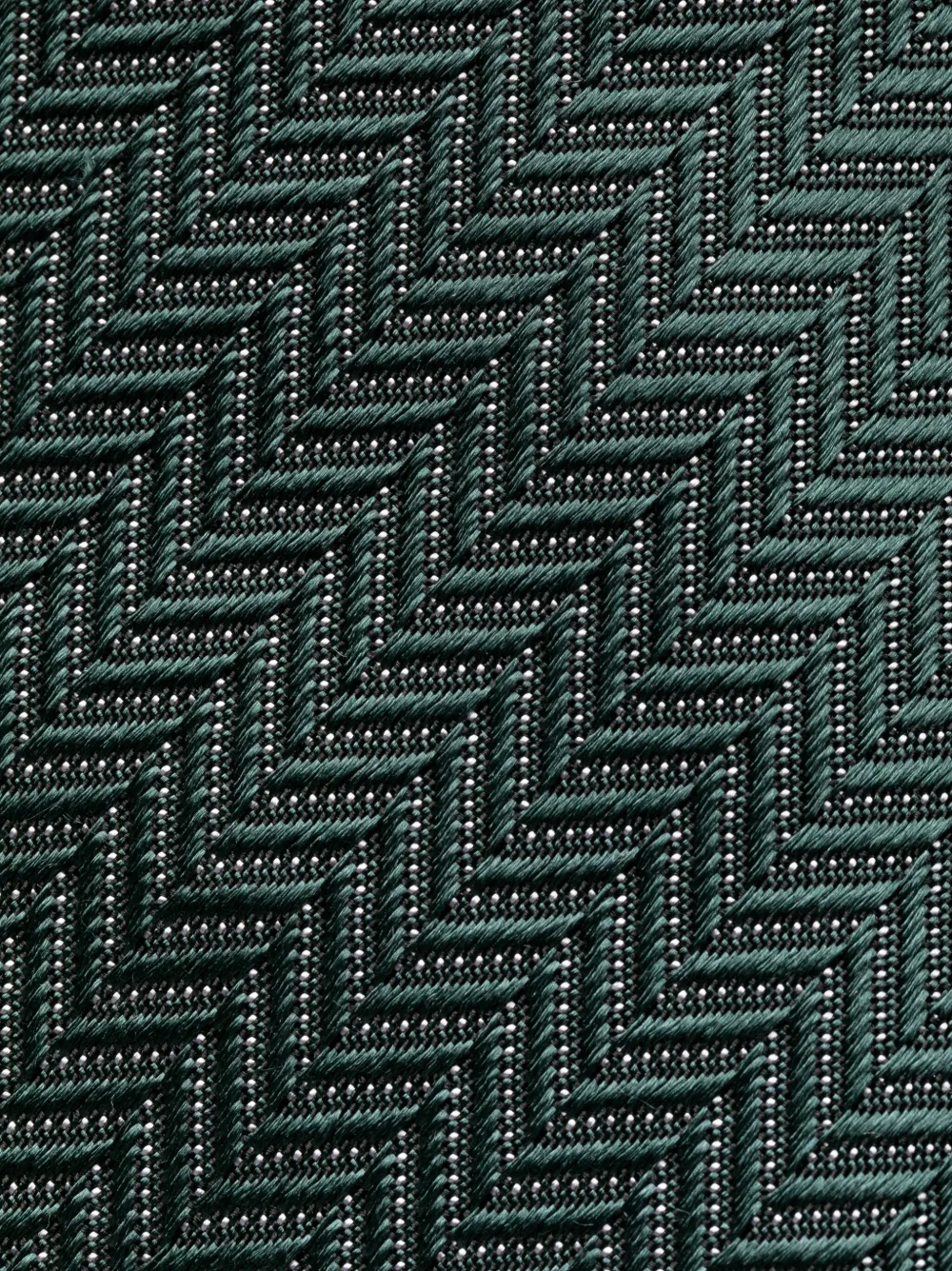 TOM FORD herringbone jacquard silk tie - Groen